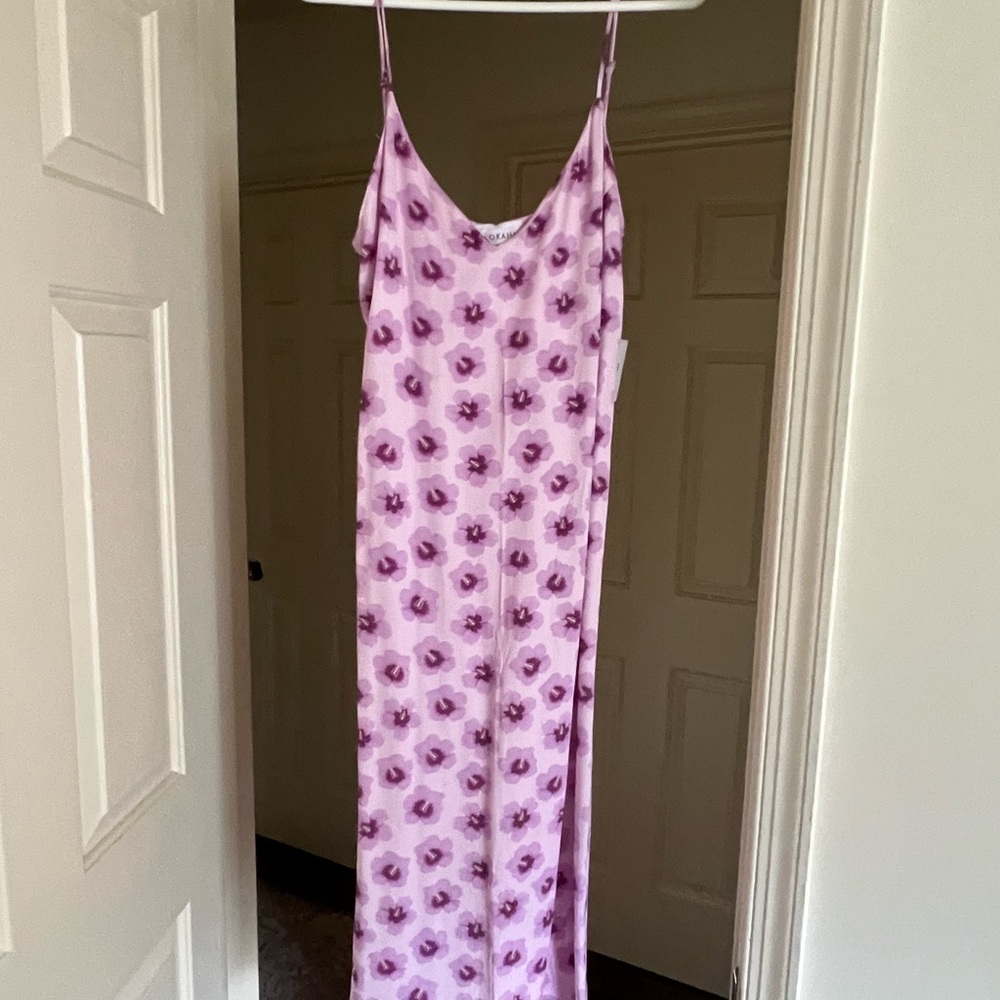 Lokahi Slip Dress- Purple Hibiscus NWT